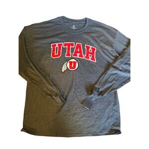 Men’s Utah Utes Top of the World Gray Long Sleeve T-Shirt - XL